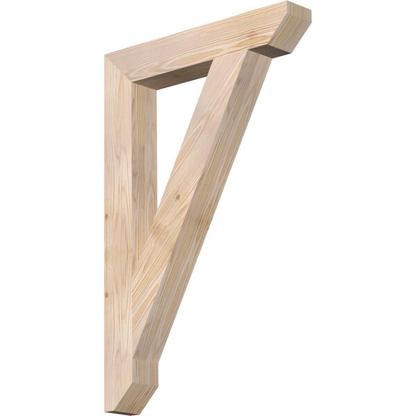 Ekena Millwork Traditional Slat Smooth Bracket, Douglas Fir, 3 1/2"W x 22"D x 34"H BKT04X22X34TRA06SDF - main